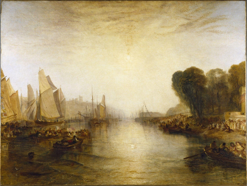 JWM Turner: The Regatta Starting for their Moorings 1827-1828