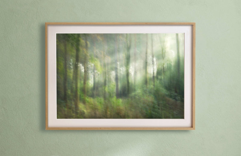 Tree Wall Art Contemporary Landscape Green Print
