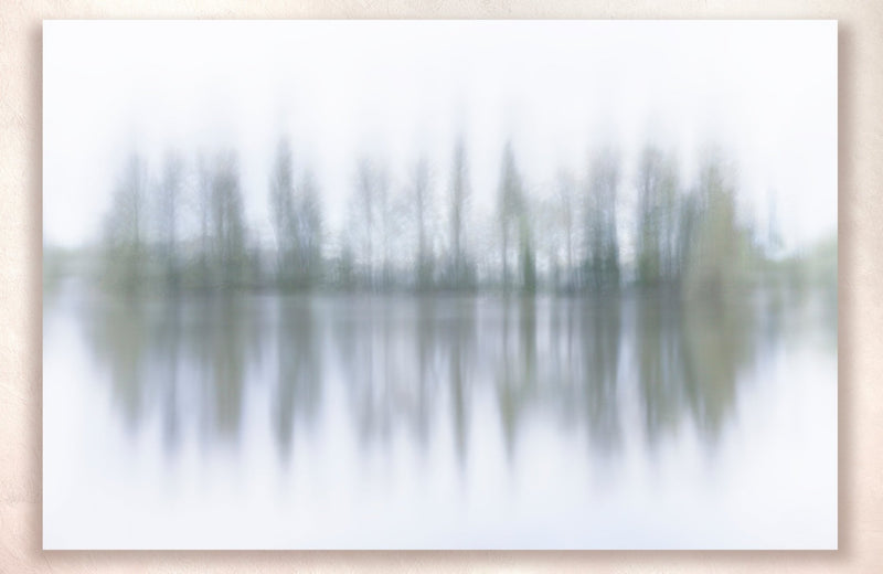 Landscape Art Meditation Trees Lake Scene