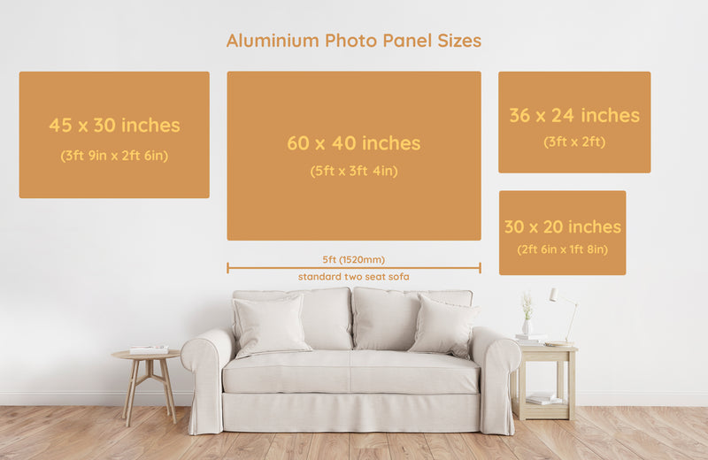 Oversized Art Aluminium Metal Print Panel Sizes