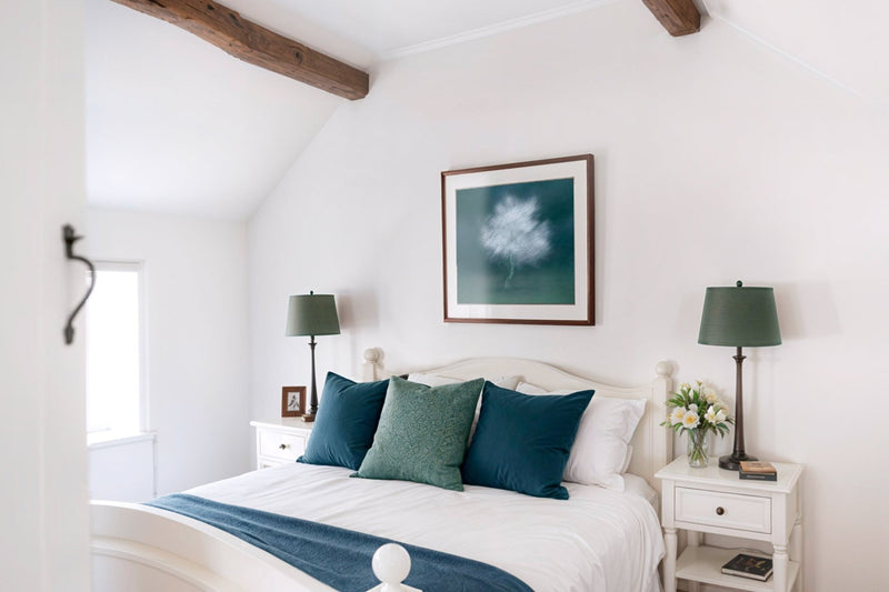 Tree white Blossom Country Cottage Interior Design