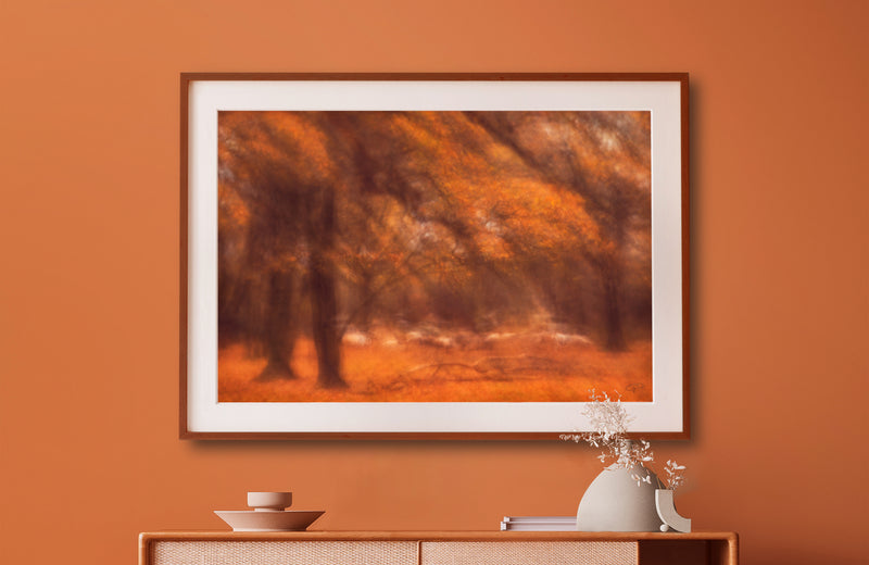 Autumnal Patoral framed High Gloss print