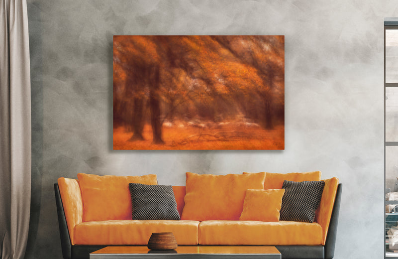 Chromaluxe photo print hanging in modern interior